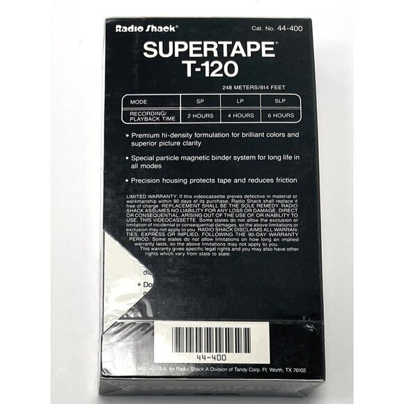 Lot 16 T-120 Blank 6hr EP VHS Videocassette SONY POLAROID RADIOSHACK JVC NIP NEW - Picture 5 of 15